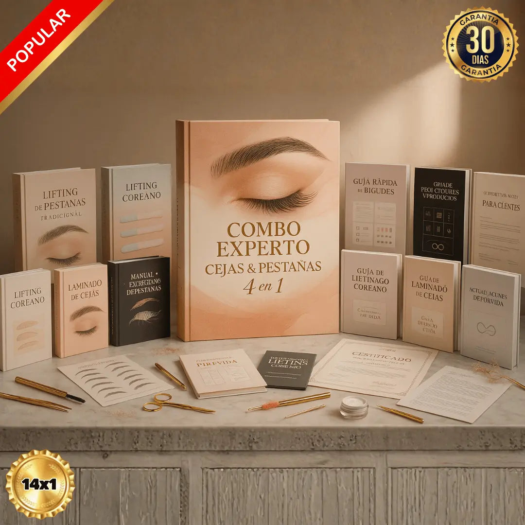 📦 Combo Experto Cejas & Pestañas 4 en 1 + 5 Regalos 🎁